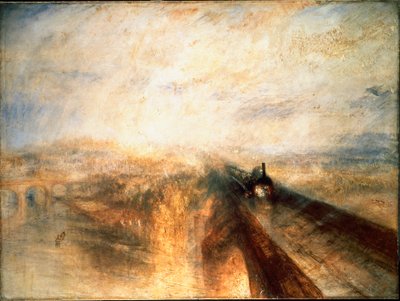 Regen, stoom, snelheid, de Great Western Railway door Joseph Mallord William Turner