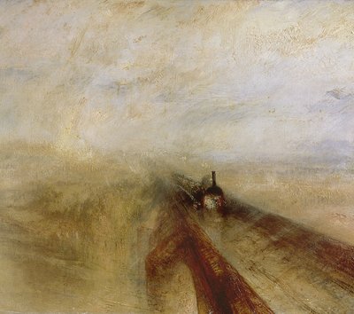 Regen, Stoom en Snelheid, De Great Western Railway, geschilderd voor 1844 door Joseph Mallord William Turner