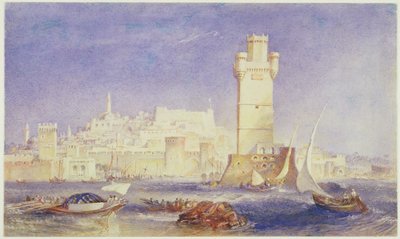 Rhodos door Joseph Mallord William Turner