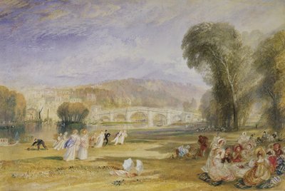 Richmond Hill en brug, Surrey door Joseph Mallord William Turner