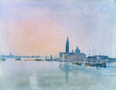 San Giorgio Maggiore vanaf de Dogana, 1819 door Joseph Mallord William Turner