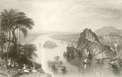 Scène bij Colgong aan de Ganges door Joseph Mallord William Turner