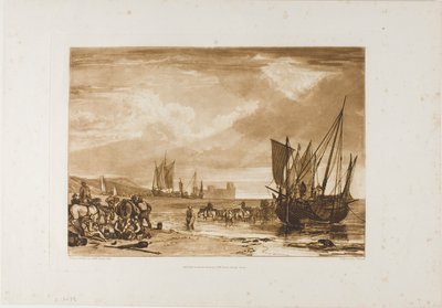 Scène aan de Franse kust, plaat 4 uit Liber Studiorum door Joseph Mallord William Turner