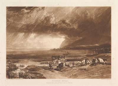 Solway Moss Liber Studiorum, deel XI, plaat 52, 1 januari 1816 door Joseph Mallord William Turner