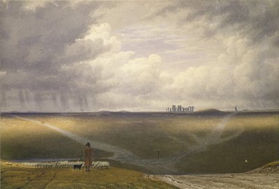 Stonehenge - Een Regenachtige Dag door Joseph Mallord William Turner