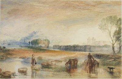 Zonsondergang en Maanopkomst door Joseph Mallord William Turner