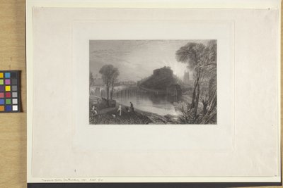 Tamworth Castle, Staffordshire door Joseph Mallord William Turner