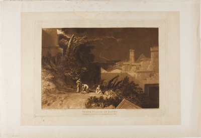 Tiende plaag van Egypte, plaat 61 uit Liber Studiorum door Joseph Mallord William Turner