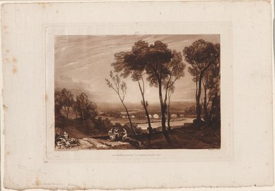 De Brug in de Verte, plaat 13 uit Liber Studiorum door Joseph Mallord William Turner