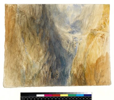 De Duivelsbrug, St. Gothard door Joseph Mallord William Turner
