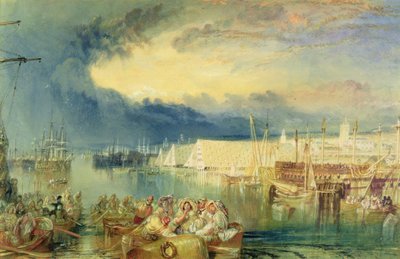 De scheepswerf, Devonport, c.1825-29 door Joseph Mallord William Turner