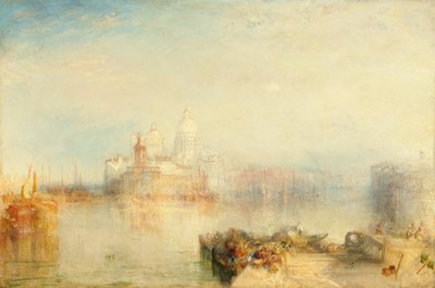 De Dogana en Santa Maria della Salute, Venetië door Joseph Mallord William Turner