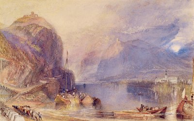De Drachenfels, Duitsland door Joseph Mallord William Turner