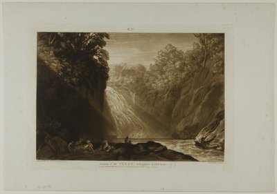 De Val van de Clyde, plaat 18 uit Liber Studiorum door Joseph Mallord William Turner