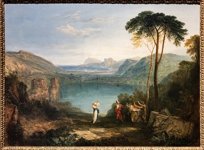 Het Meer van Avernus, Aeneas, de Cumaeense Sibylle door Joseph Mallord William Turner