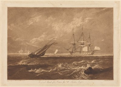 Het zeestuk Leader door Joseph Mallord William Turner