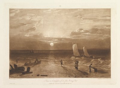 Het Mildmay Zeegezicht, Liber Studiorum, deel VIII, plaat 40 door Joseph Mallord William Turner