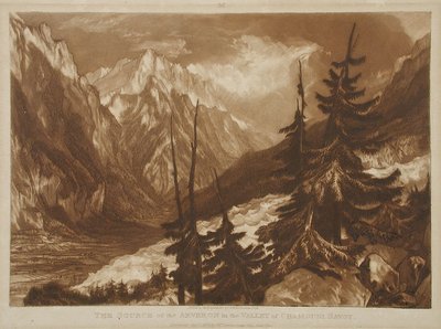 De bron van de Arveron door Joseph Mallord William Turner