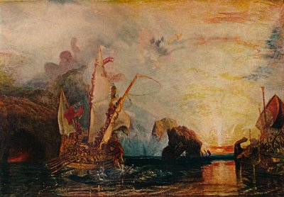 Ulysses bespot Polyphemus - Odyssee van Homerus, 1829, 1911 door Joseph Mallord William Turner
