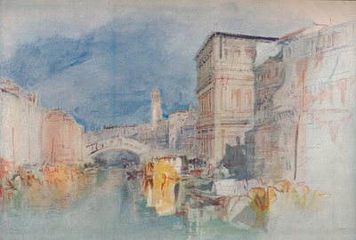 Venetië: Casa Grimani en de Rialto, 1909 door Joseph Mallord William Turner