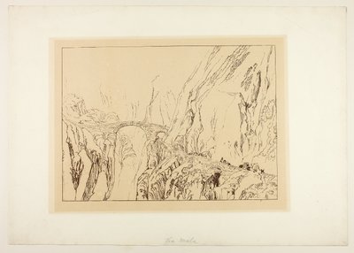 Via Mala door Joseph Mallord William Turner