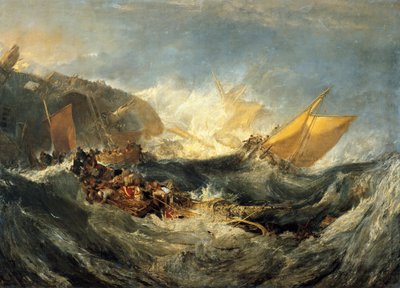 Wrak van een transportschip door Joseph Mallord William Turner
