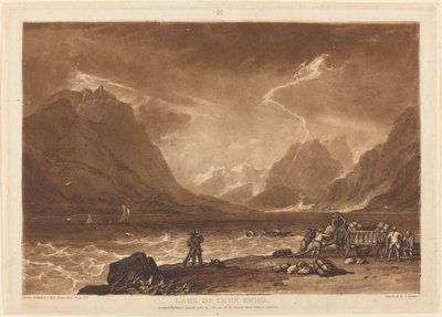 Meer van Thun door Joseph Mallord William Turner and Charles Turner