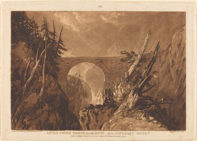 Kleine Duivelsbrug door Joseph Mallord William Turner and Charles Turner