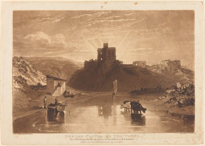 Kasteel van Norham door Joseph Mallord William Turner and Charles Turner