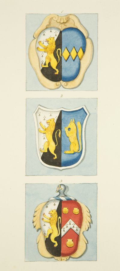 3 Wapenschilden op Monumenten in St James