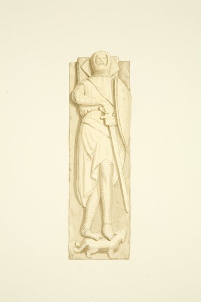 Beeld van Robert de Berkeley in St Mary Redcliffe door Joseph Manning