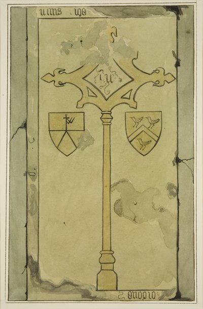 Grafsteen in Temple Church door Joseph Manning