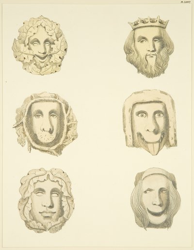 Gewelfstenen (bossen) in het plafond van Redcliffe Church door Joseph Manning