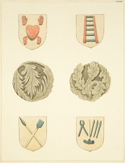 Gewelfstenen in het plafond van de Redcliffe Kerk door Joseph Manning