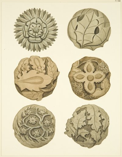 Gewelfstenen (bossen) in het plafond van de Redcliffe Church door Joseph Manning
