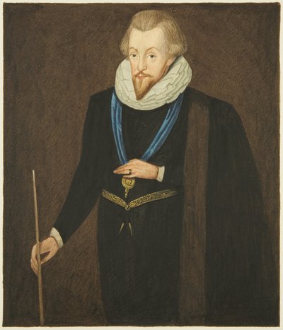 Portret in het Raadhuis van Robert Cecil, Graaf van Salisbury door Joseph Manning