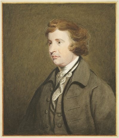 Portret in het Mansion House, Queen Square, van Edmund Burke door Joseph Manning