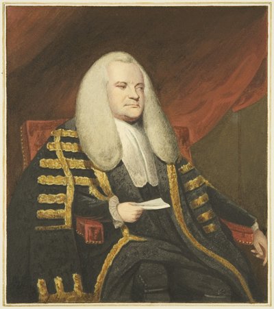 Portret in het Mansion House, Queen Square, van Lord Ashburton door Joseph Manning
