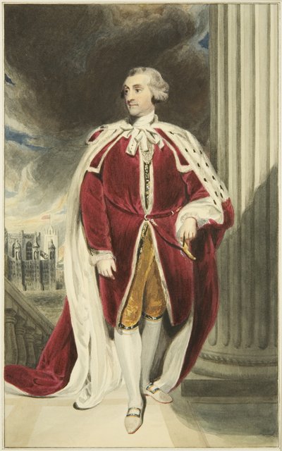 Portret in het Mansion House, Queen Square, van de hertog van Portland door Joseph Manning