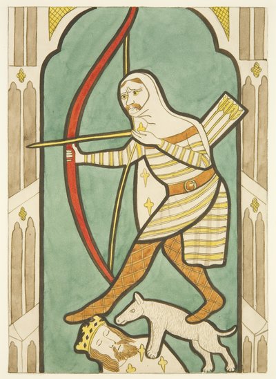 Glas-in-lood in noord- en zuidramen van het koor van de kathedraal van Bristol door Joseph Manning