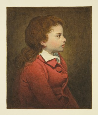 Verondersteld portret van Chatterton (eigenlijk de zoon van Morris de kunstenaar) in St Mary Redcliffe door Joseph Manning
