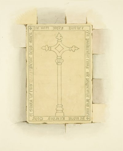 Grafsteen voor het graf van Canynges in St Mary Redcliffe door Joseph Manning