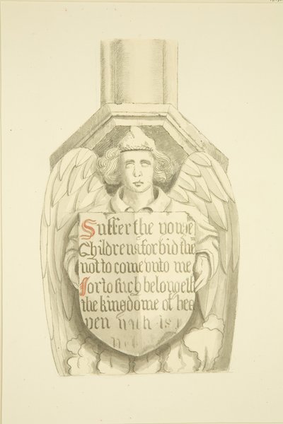 Spant tegen een pilaar in de zuidwesthoek, nabij het orgel van St. Mary Redcliffe door Joseph Manning