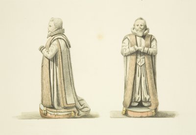 Twee uitzichten van het beeld van William Swift door Joseph Manning