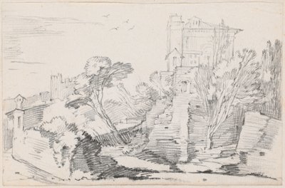 Casino Farnese op de Palatijnse heuvel, Rome door Joseph Marie Vien