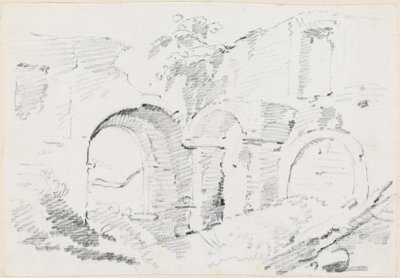 Romeinse muren door Joseph Marie Vien