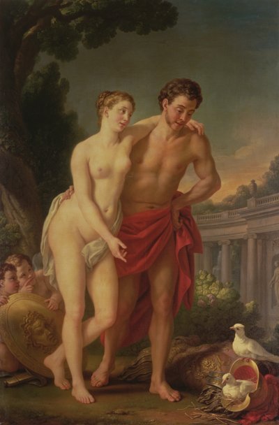 Mars en Venus, 1767-8 door Joseph Marie, the Elder Vien