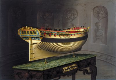 HMS Ambuscade, 1775 door Joseph Marshall