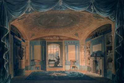 De Ontbijtkamer, Pitzhanger Manor, 1802 door Joseph Michael Gandy
