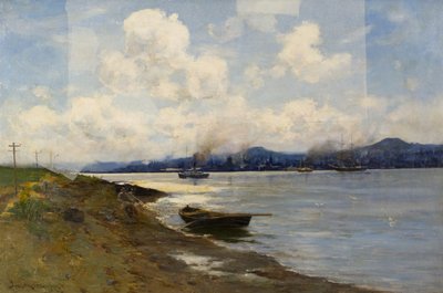 Dundee vanuit Tayport door Joseph Milne